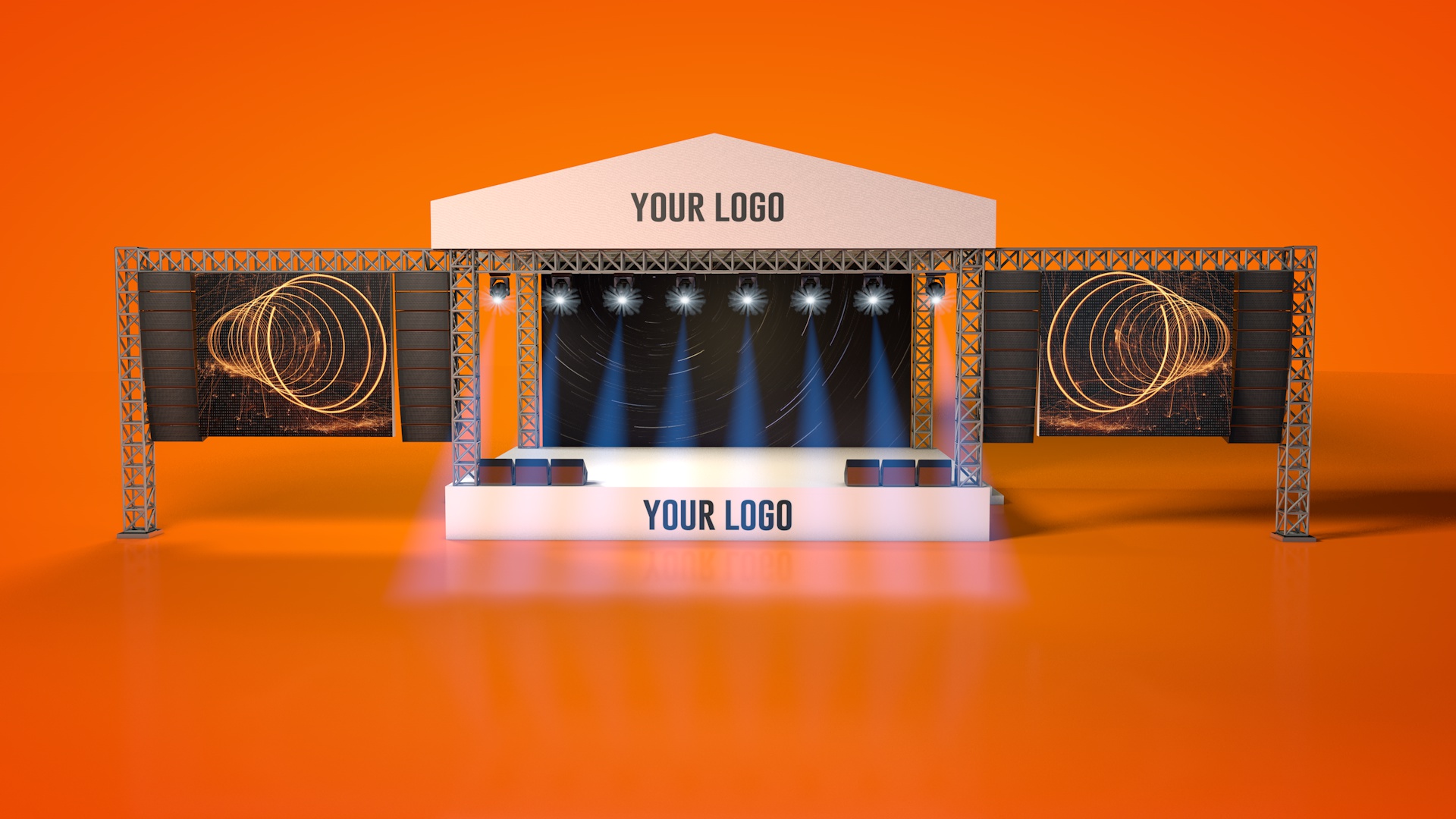 Outdoor Concert Stage by mysticat 3DOcean